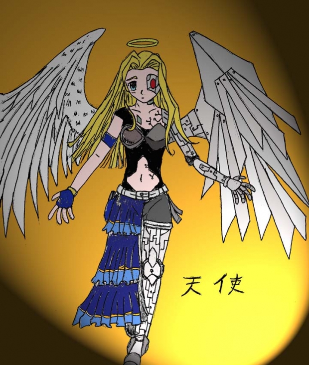 Angel/cyborg 1(colored)