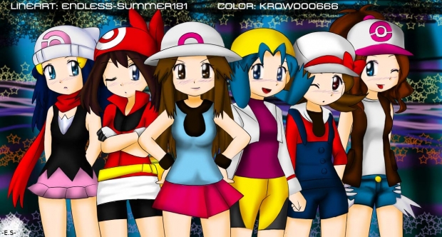 Pokemon Game Girls color