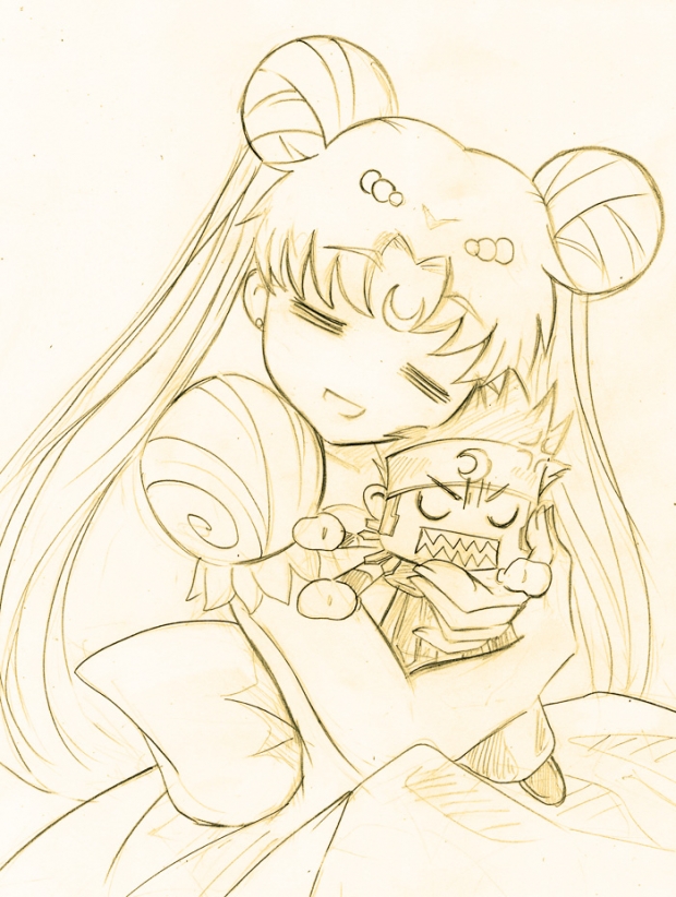 art collab: sketch 1 - the princess new pet