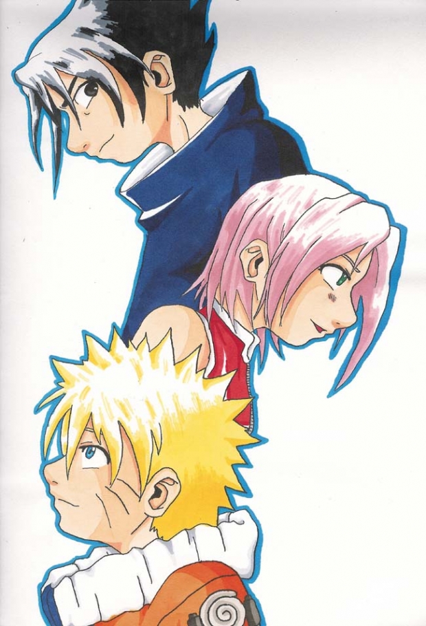 Naruto, Sasuke,and Sakura