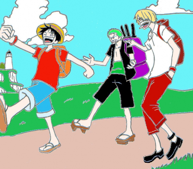 Luffy, Sanji And Zoro