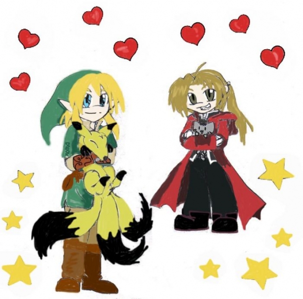 Chibi Alphonse And Chibi Link