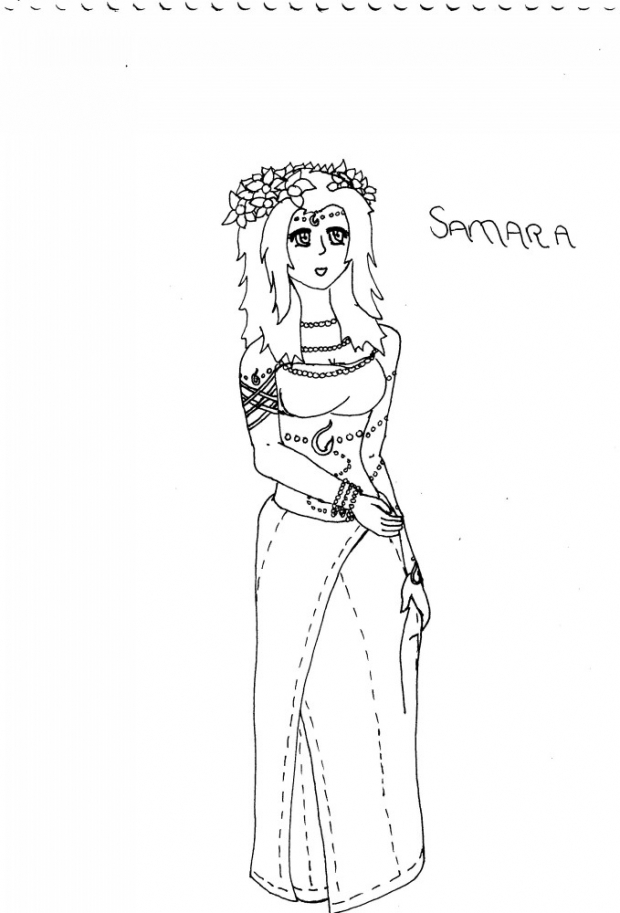 Samara Wedding - Lineart