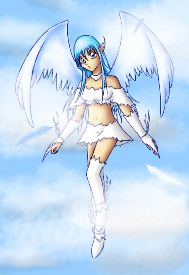 Blue-winged Angel