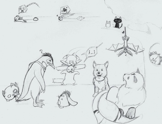 10+ Sketches: Pets