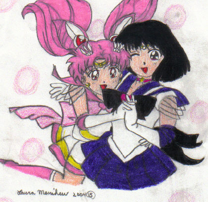 Sailor Mini Moon And Saturn