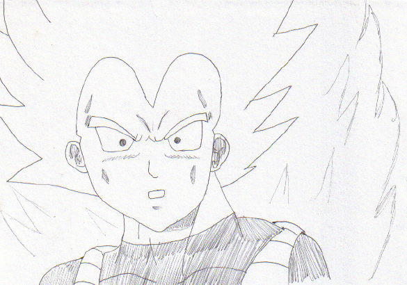 Vegeta Drawing 2