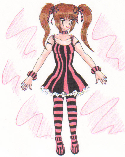 Pink And Black Gothic Demon