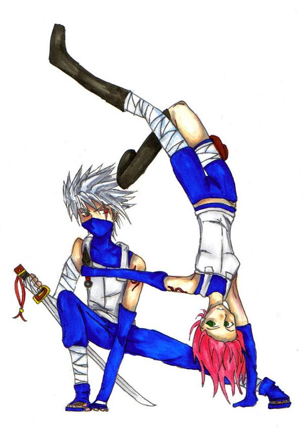 Anbu Kakashi And Sakura