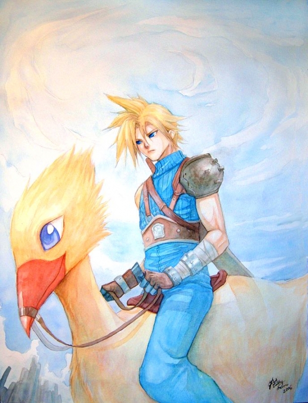 Cloud On Chocobo