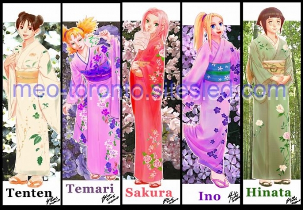 Naruto Girls Bookmarks