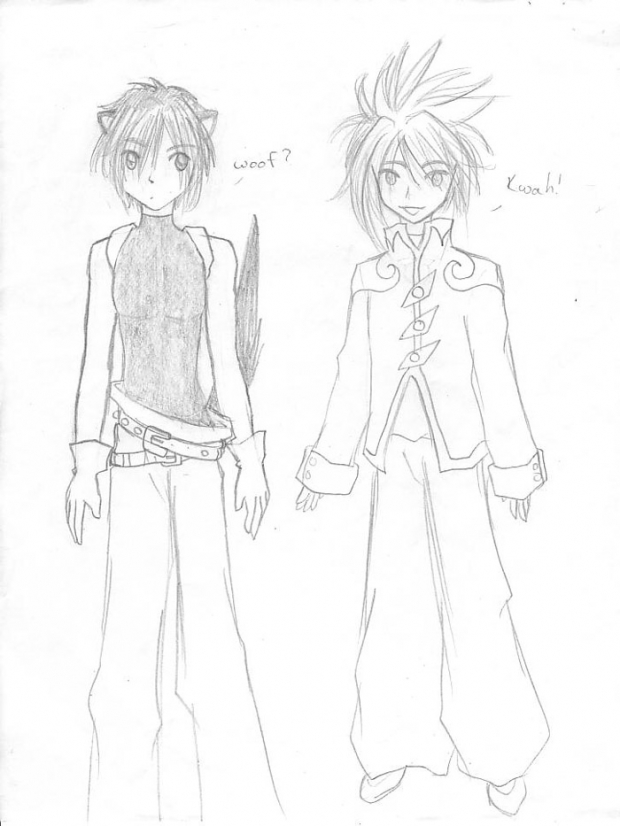 Herc And Penguin In Human Form