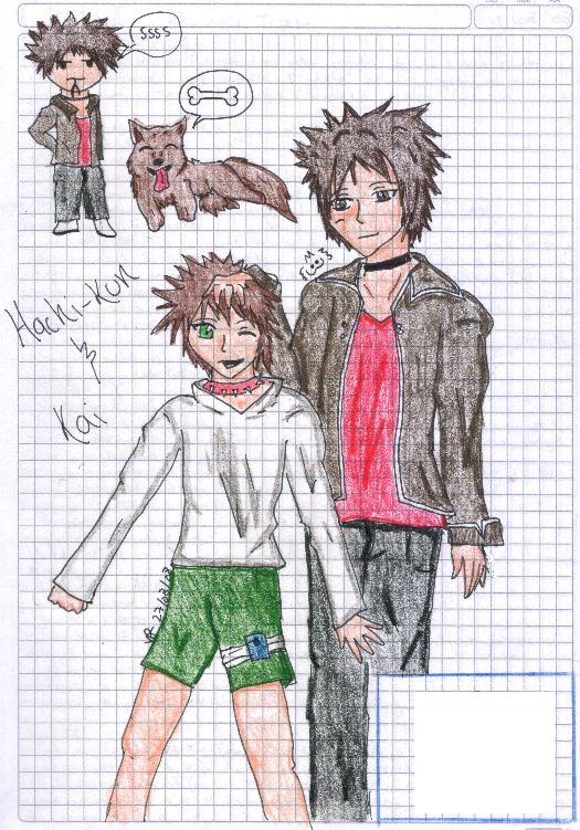 Hachi-kun and kai ^^