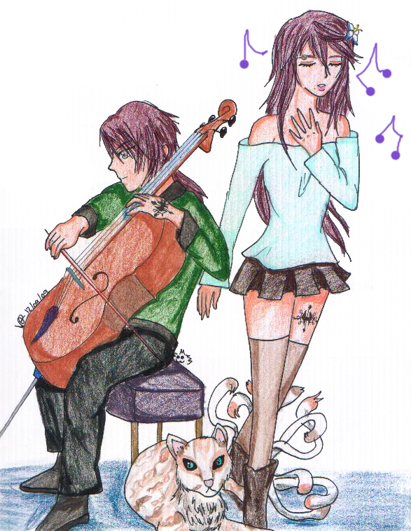 Cello and singing