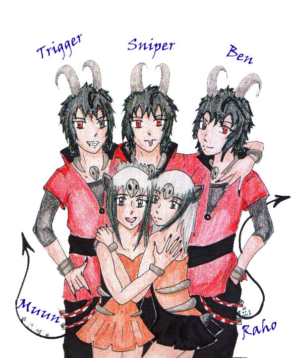 The triplets and the twins :D