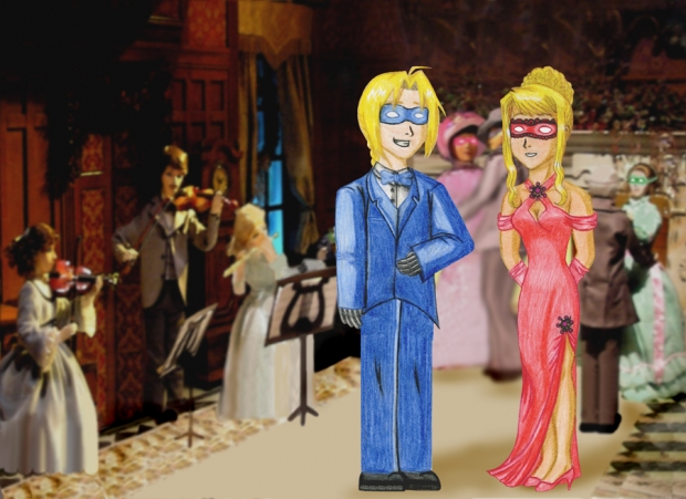 Ed And Winry At The Masquerade Ball