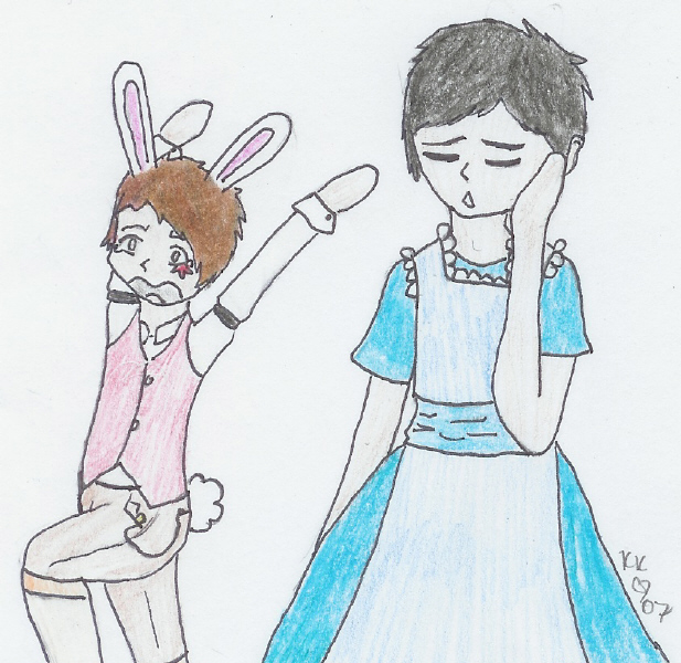 The White Rabbit And Alice