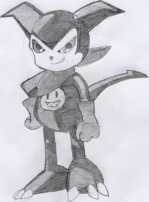 Impmon in Pencil