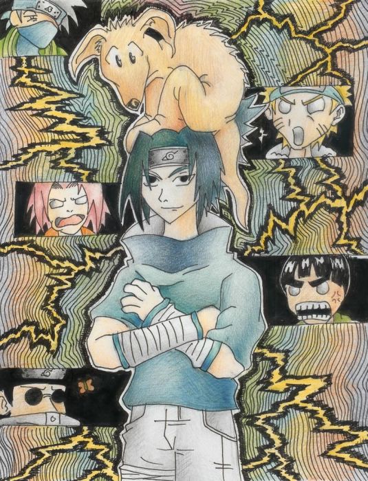 Sasuke With A Marsupial On His Head