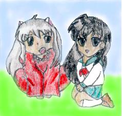 Inuyasha & Kagome (chibi Version)