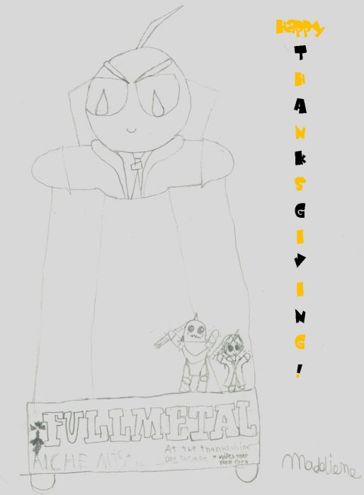 Edward Elric Float....b&w