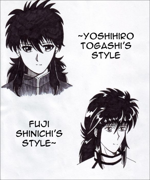 Two Styles Of Manga Kurama