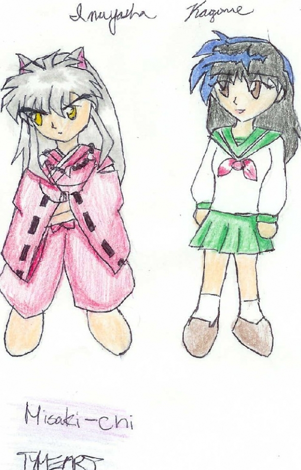 Chibi Inuyasha And Kagome