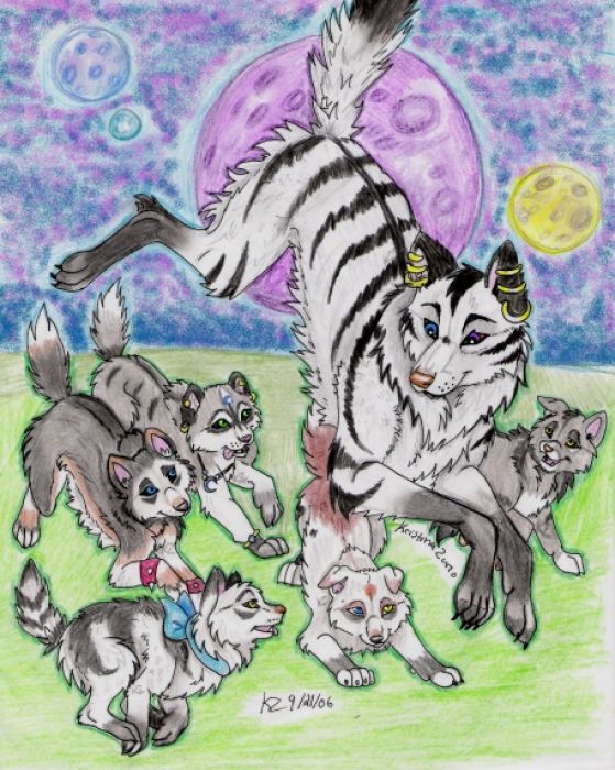 Natsume.the.wolf And Pups