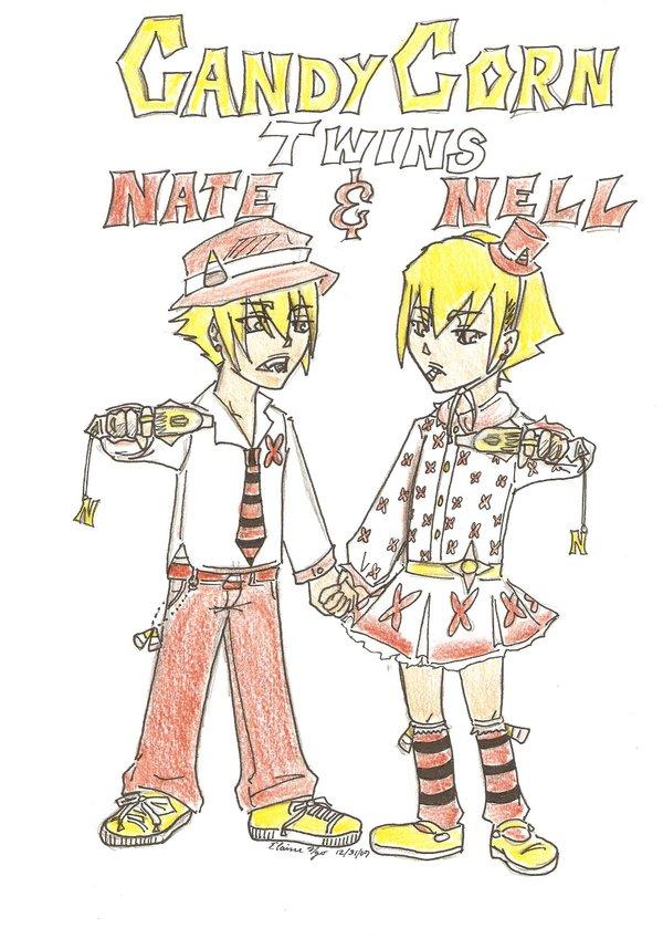 Schm: Candycorn Twins Nate+nell