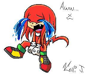Chibi Knux Bawling Like A Baby