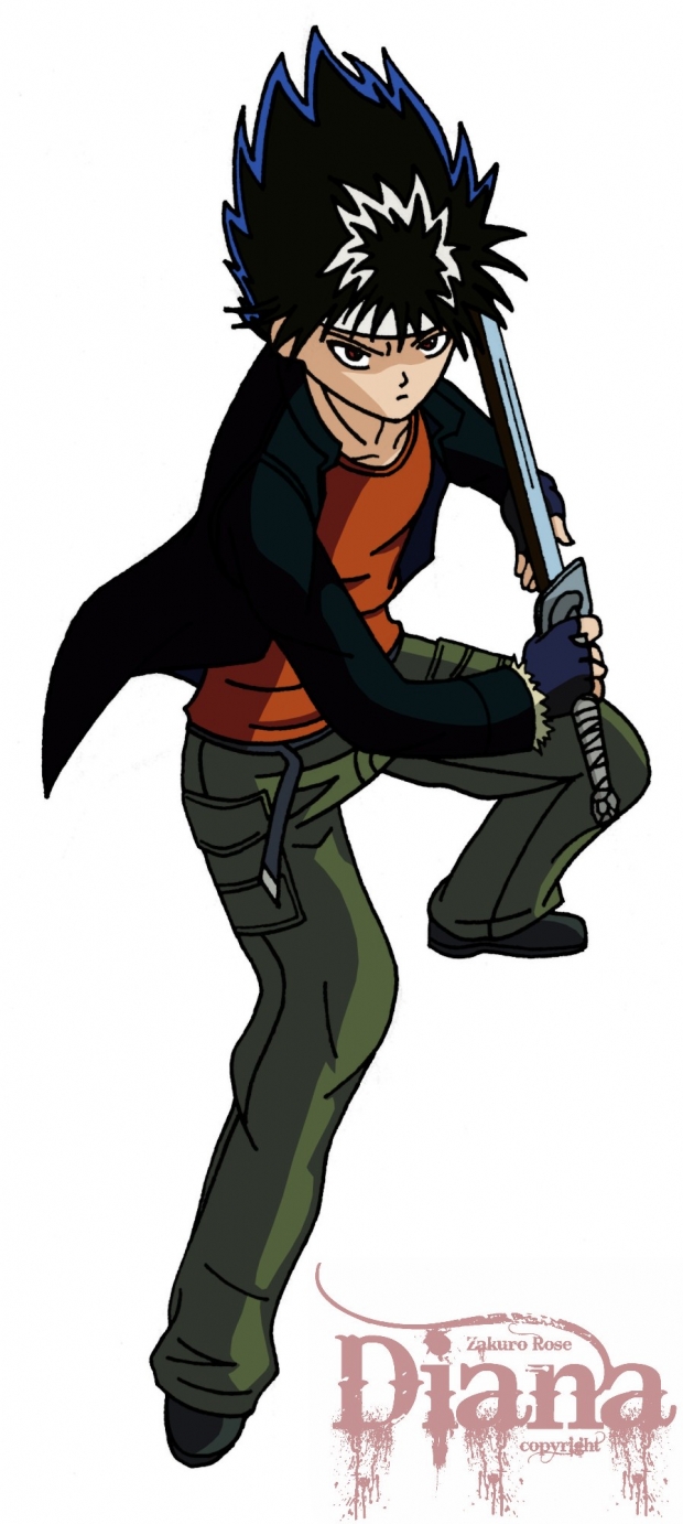Hiei Character Illustration