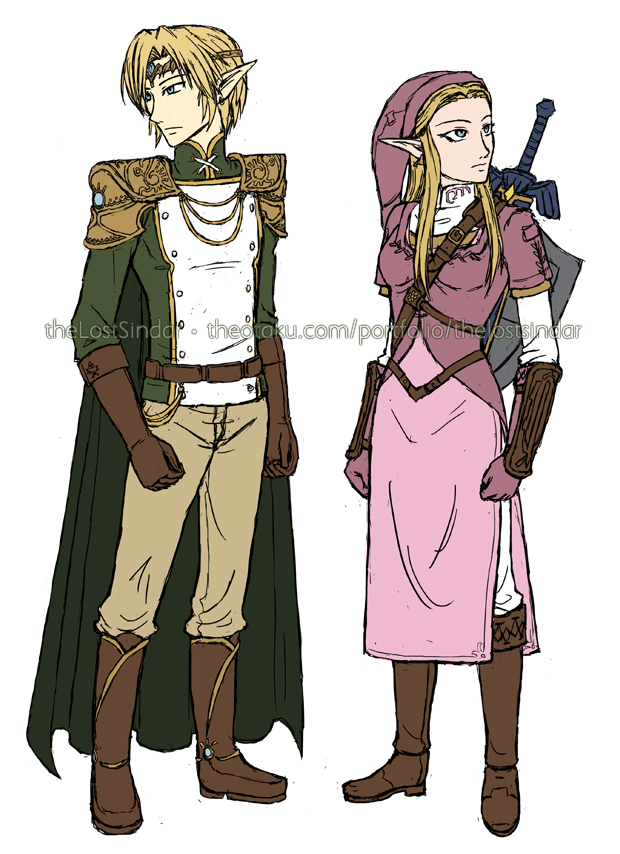 Concepts: Prince Link & Heroine Zelda