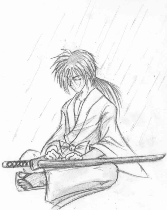 Kenshin In The Rain