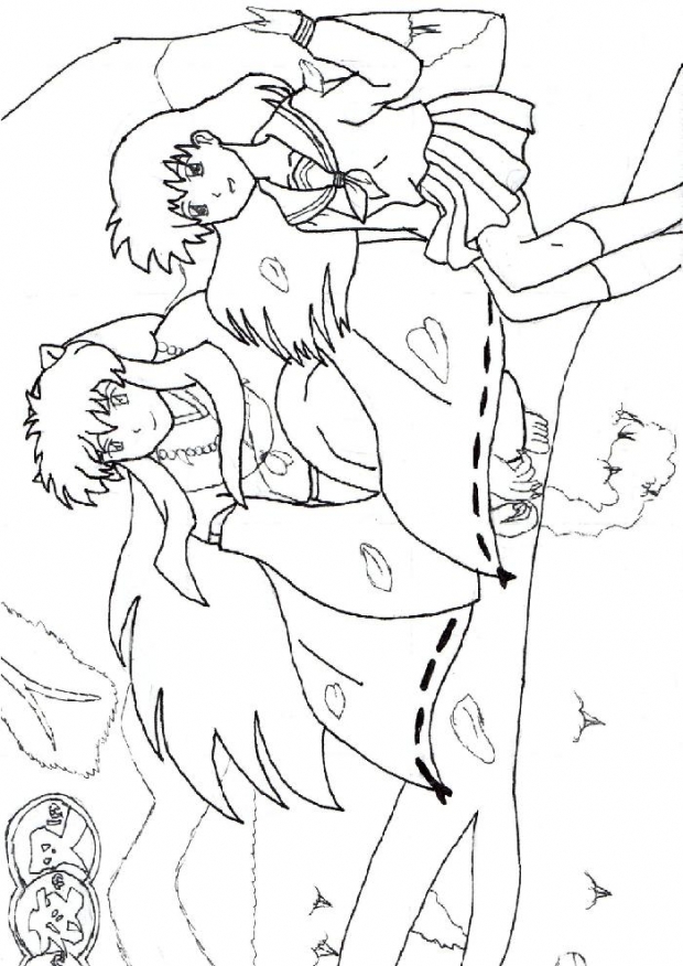 Kagome And Inu In A Tree