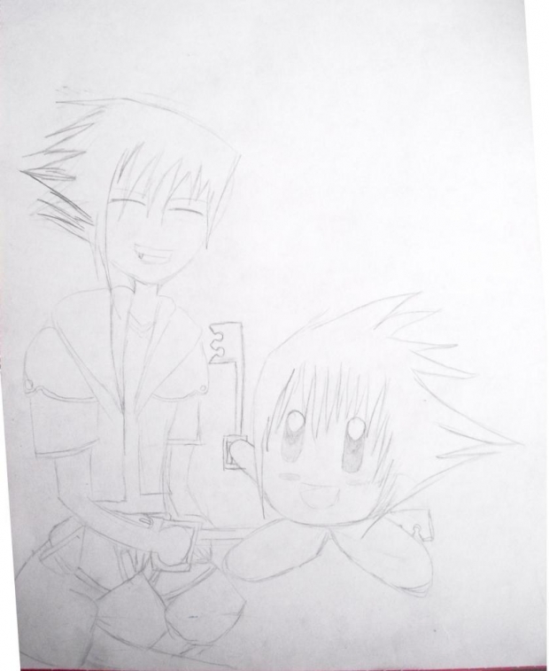 Sora and Kirby WIP