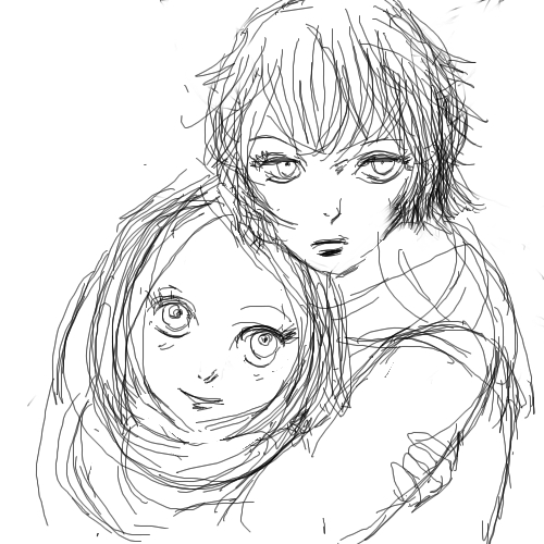 Sasori-kun and Sakura-chan oekaki1