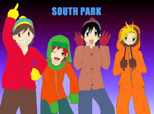 Cartman,Kyle,Stan,and Kenny