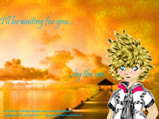Roxas is waiting by the Sea