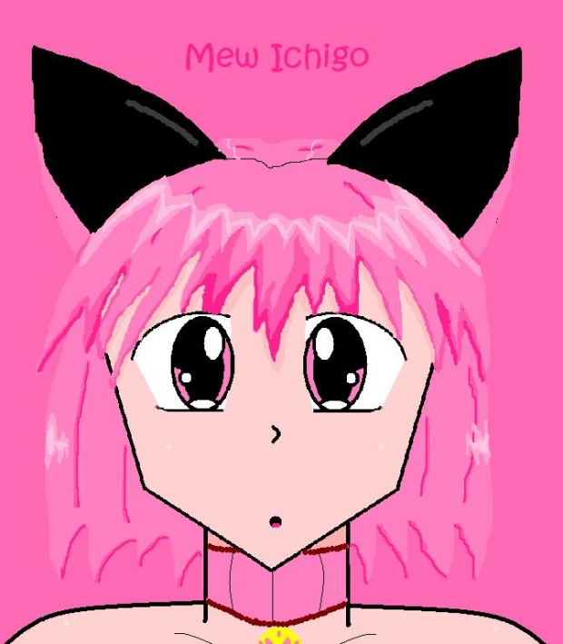 Mew Ichigo In Ms Paint