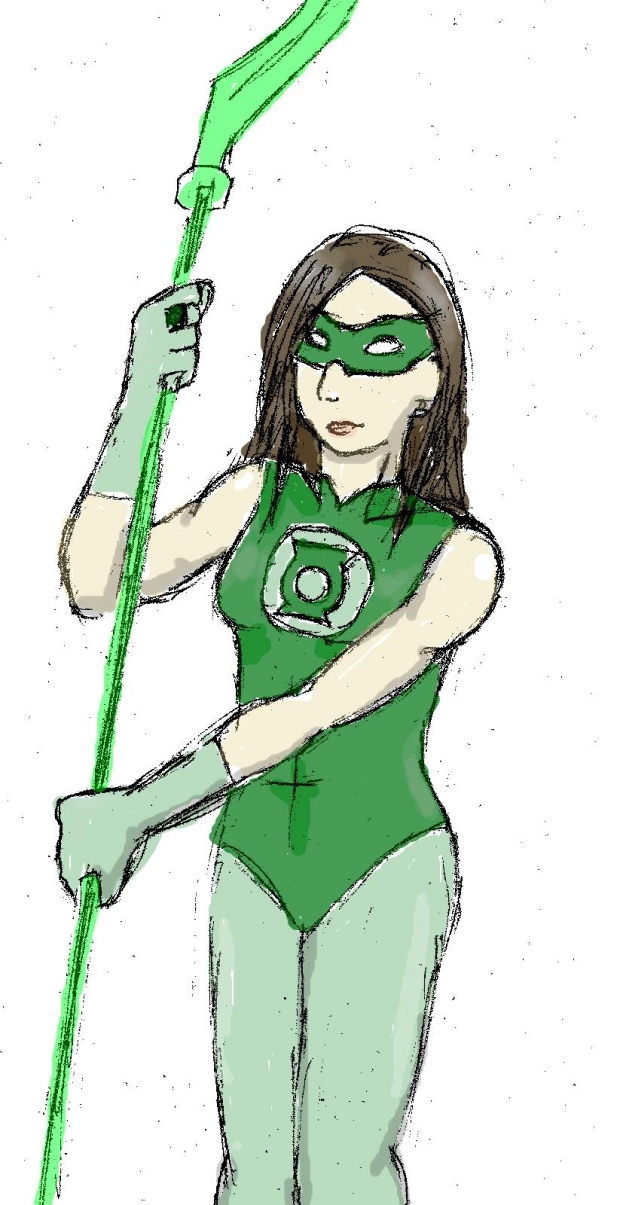 My friend as a Green Lantern