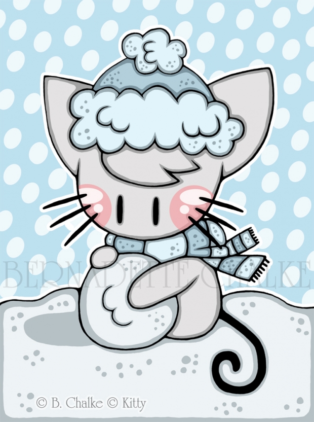 Kitty Enjoys the Snow