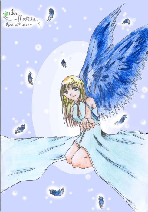 Blue Wings Angel...for Contest!