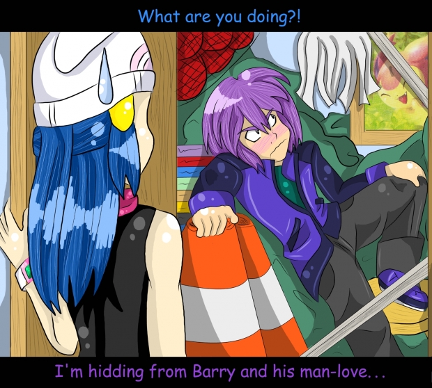 Hiding from Barry's man-love