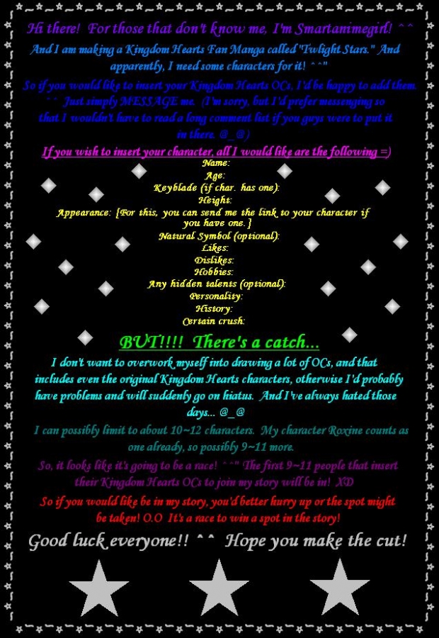 It's A Race! PLZ READ!