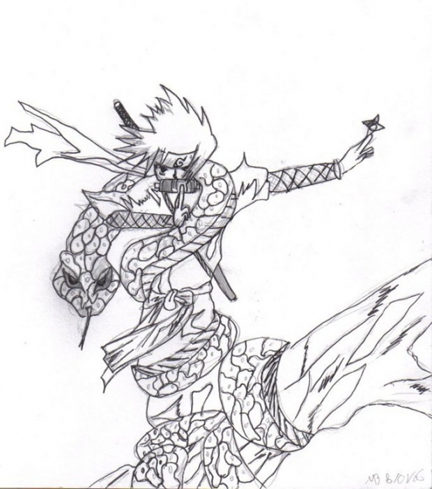 Sasuke With Snake