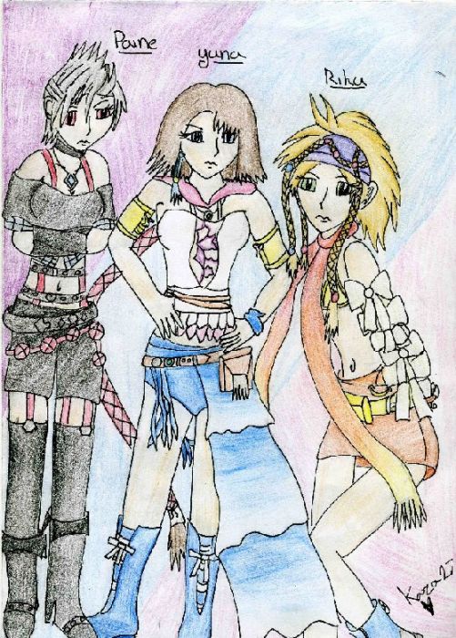 Paine,yuna, And Riku