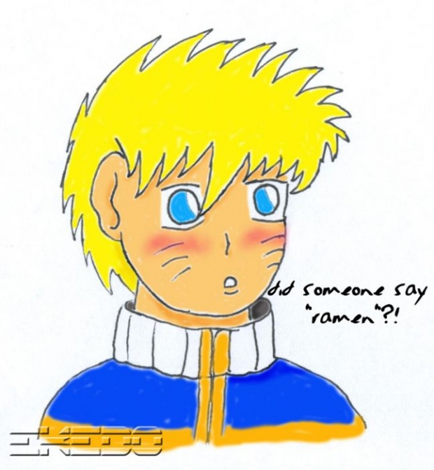 Naruto Art Trade.. Isn't He Cute X3