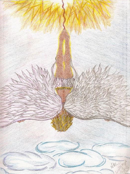 Falling Angel, Jumping Crow