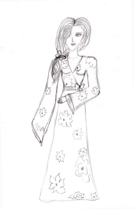 Girl In Kimono