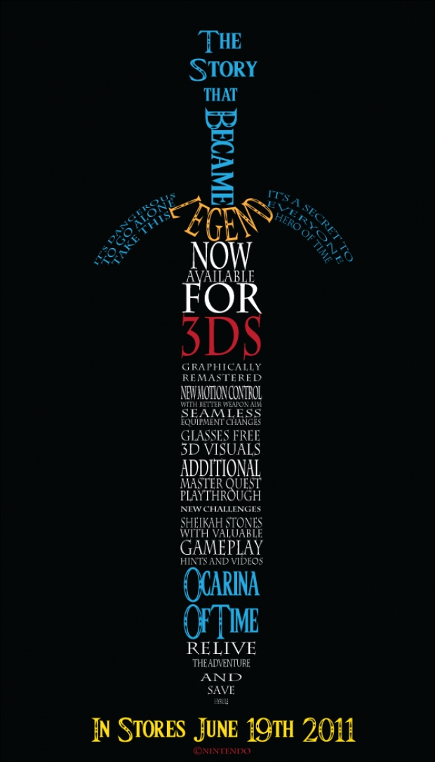 OoT 3DS Typography